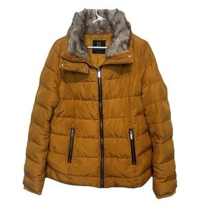 New‎ York & Company Faux Fur Trim Hidden Hooded Jacket Extra Large